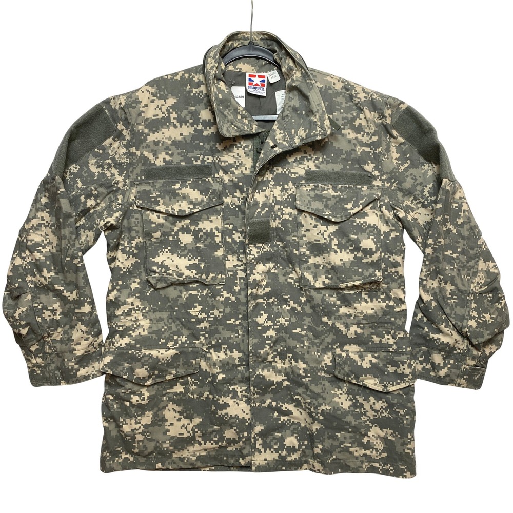 Propper Field Jacket Mens Medium Reg Green Digital Camo Cold Weather ACU Utility